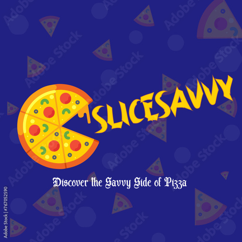 Slice Savvy vector logo design