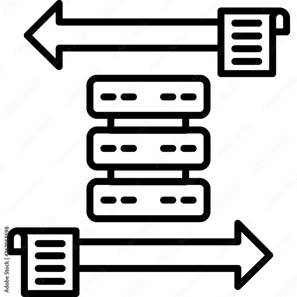 Data Transaction Icon Data Transaction Icon