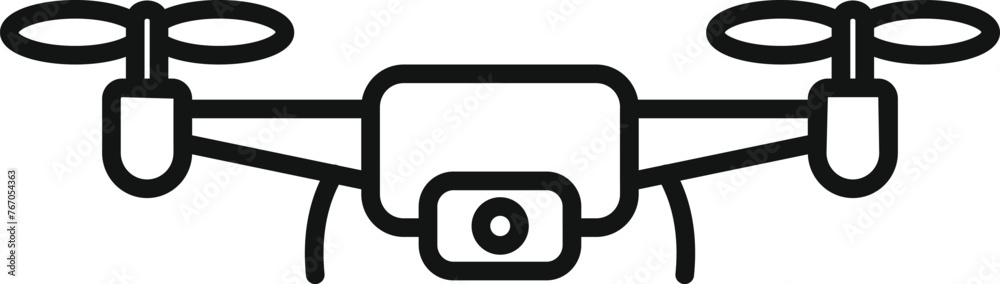Aerial videography icon outline vector. Drone filming. Air operator control Aerial videography icon outline vector. Drone filming. Air operator control