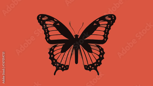 Mesmerizing Butterfly Swarm: Captivating Silhouette Vector Illustration