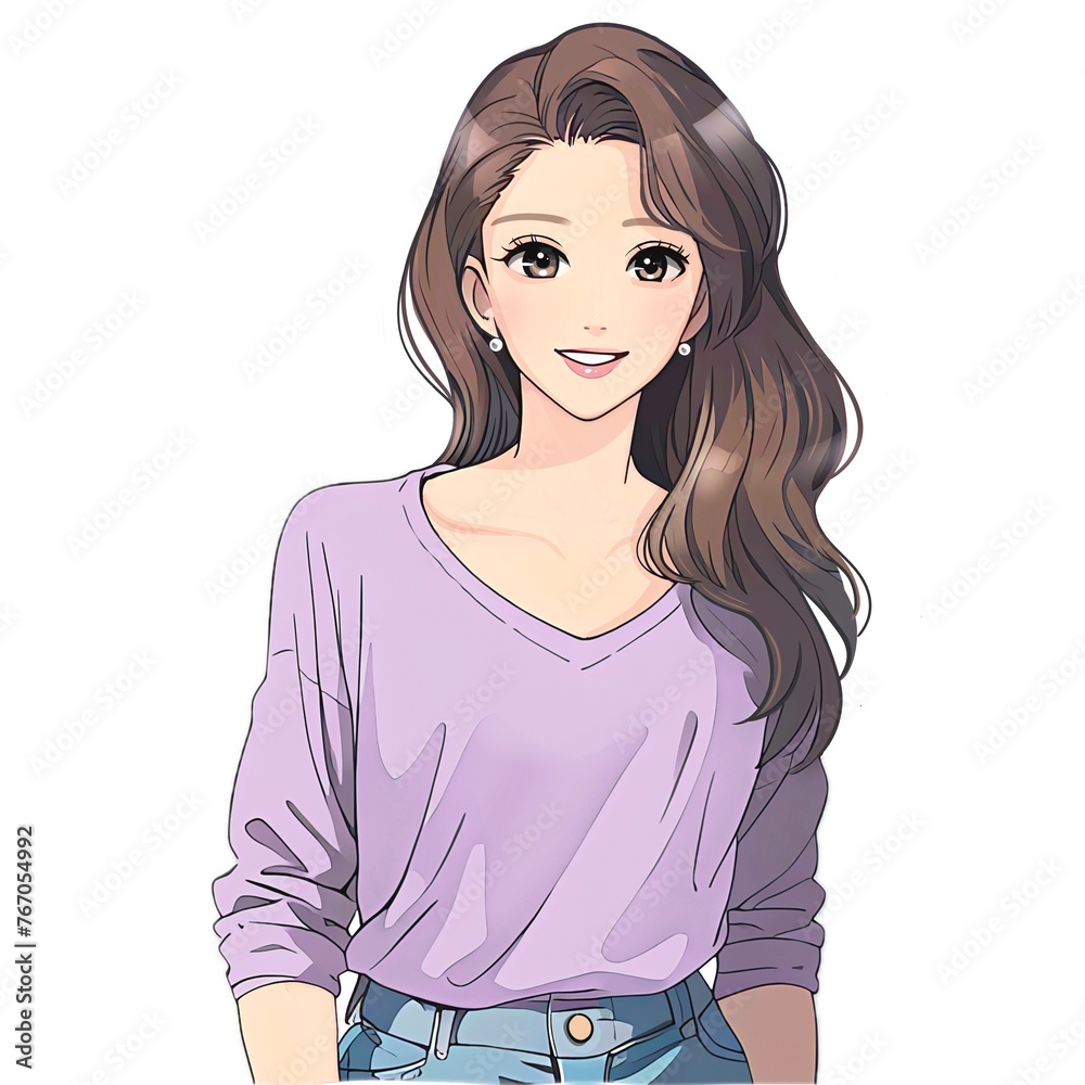 女性・女の子のイラスト素材 女性・女の子のイラスト素材