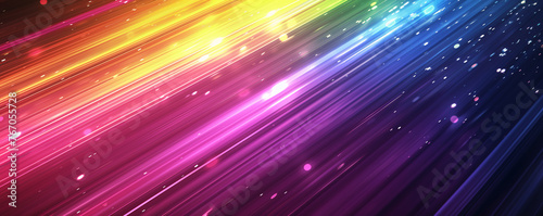 iridescent sparks rainbow bokeh background. Pride Month, Rainbow Flag