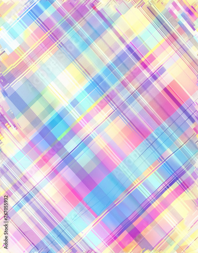 opalescent pastel plaid background. AI generative