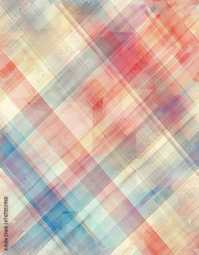 opalescent pastel plaid background. AI generative