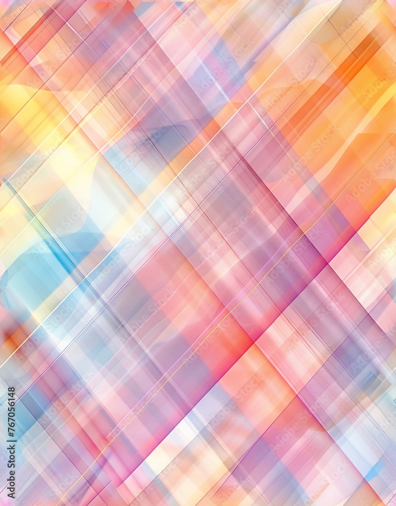 opalescent pastel plaid background. AI generative opalescent pastel plaid background. AI generative