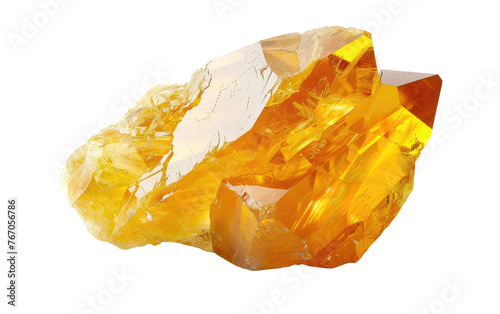 Gleaming Gold: The Radiance of Beryl isolated on transparent Background