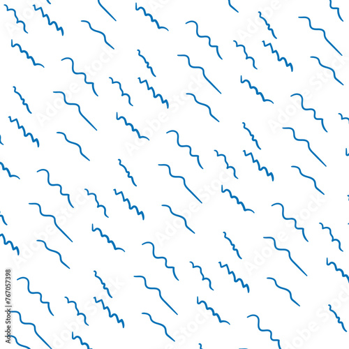 Imitation of raindrops in the form of wavy short lines. Or the sea surface with breakers of waves.