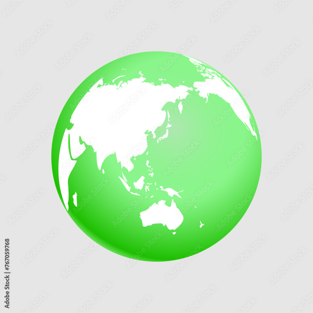 green earth globe icon planet