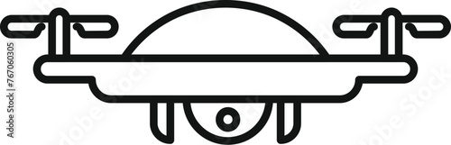 Creative drone filming icon outline vector. Creative modern. Video service