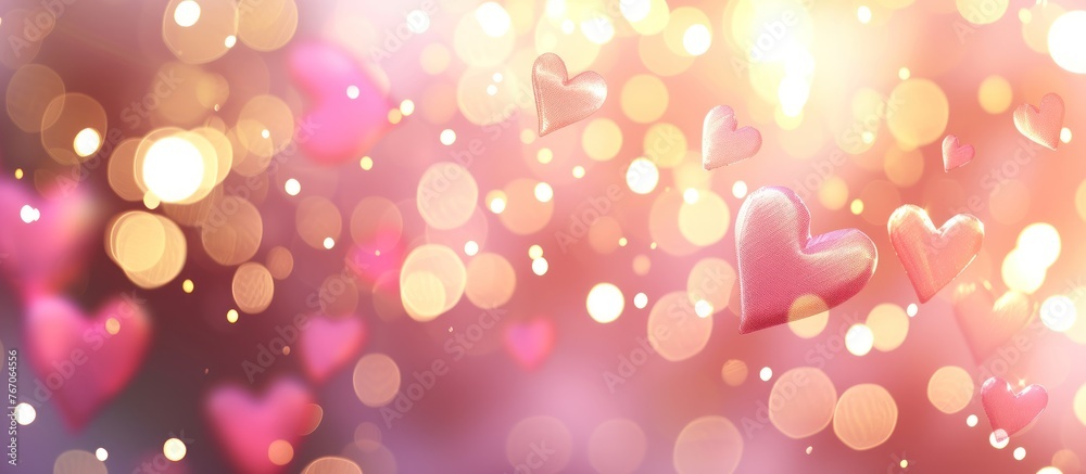 heart with bokeh background