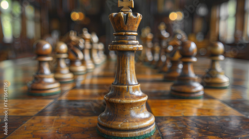 A chess game, generative ai