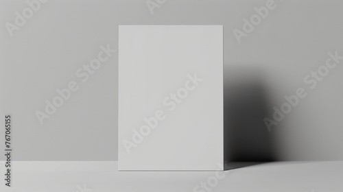 A simple and elegant product display. The 3D rendered image features a neutral colored background with a matching colored podium. photo