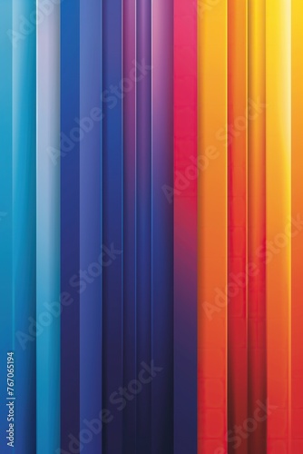 Background of elongated regular rectangular colorful straightline matte elements. 