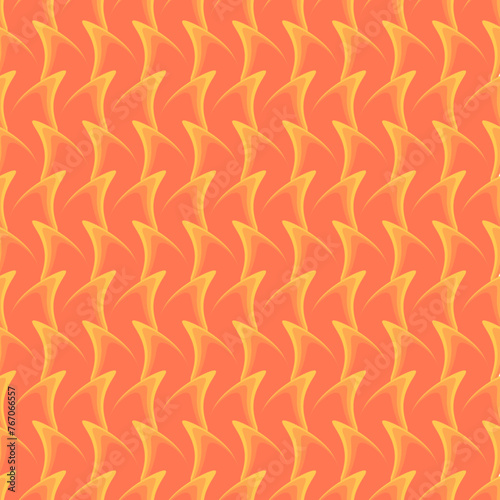 Vector - inferno with waves seamless pattern.