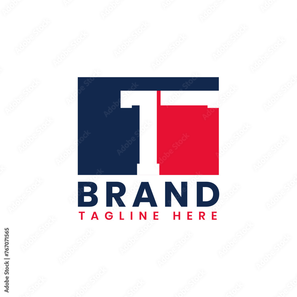 Initial Political and Patriotic T Logo Template, American Letter T Logo Design Initial Political and Patriotic T Logo Template, American Letter T Logo Design