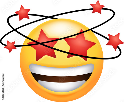 Face Dizzy Seeing Stars Emoticon Icon