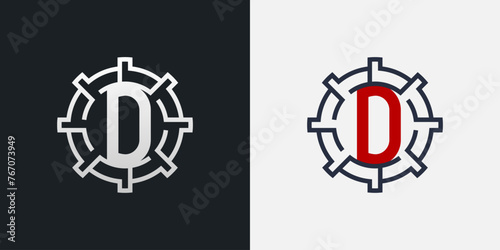 D Logo Design. Clean and Modern Letter D Logo in Round Shape