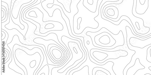 Topographic map and landscape terrain texture grid. Abstract lines background. Contour maps. Vector illustration. black and white topographic contours lines of mountains. 