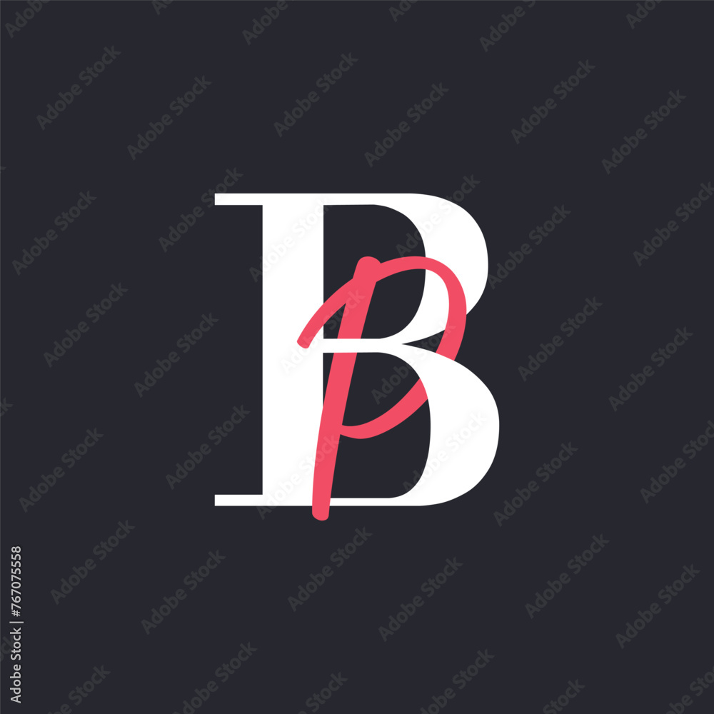 BP Letter Logo Concept. Creative Minimal Monogram B and P Logo Template. Universal Premium Logotype BP Letter Logo Concept. Creative Minimal Monogram B and P Logo Template. Universal Premium Logotype