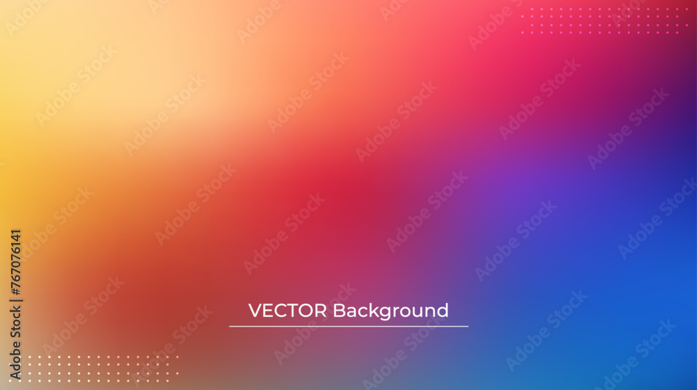 Smooth and blurry colorful gradient mesh background. Modern bright rainbow colors. Easy editable soft colored vector banner template. Premium quality Smooth and blurry colorful gradient mesh background. Modern bright rainbow colors. Easy editable soft colored vector banner template. Premium quality