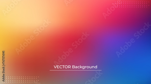 Wallpaper Mural Smooth and blurry colorful gradient mesh background. Modern bright rainbow colors. Easy editable soft colored vector banner template. Premium quality Torontodigital.ca