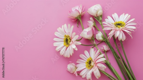 Beautiful pink floral background for spa beauty concept