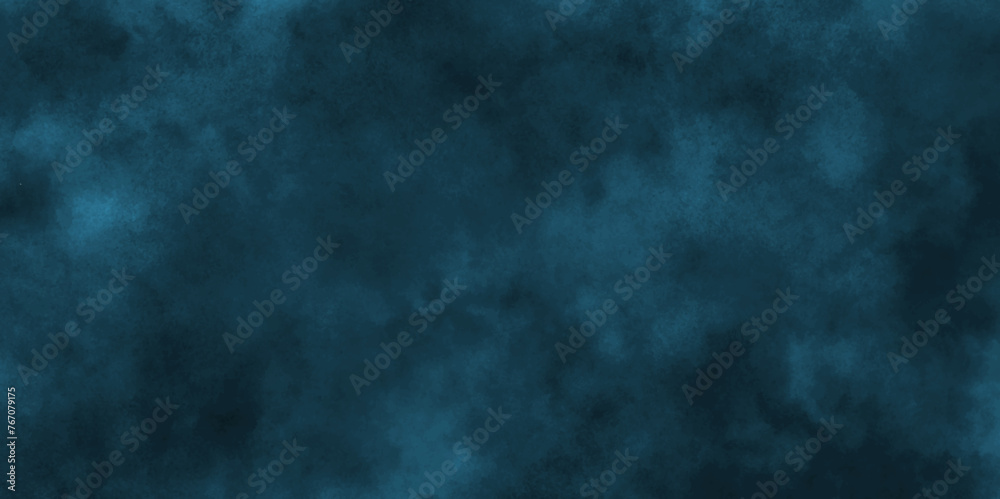 Abstract background with dark blue watercolor texture .smoke vape rain dark blue cloud and mist or smog fog exploding canvas background .hand painted vector illustration with watercolor design .