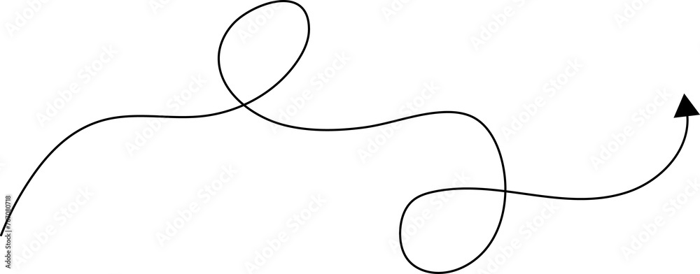 Obraz premium Arrow hand drawn