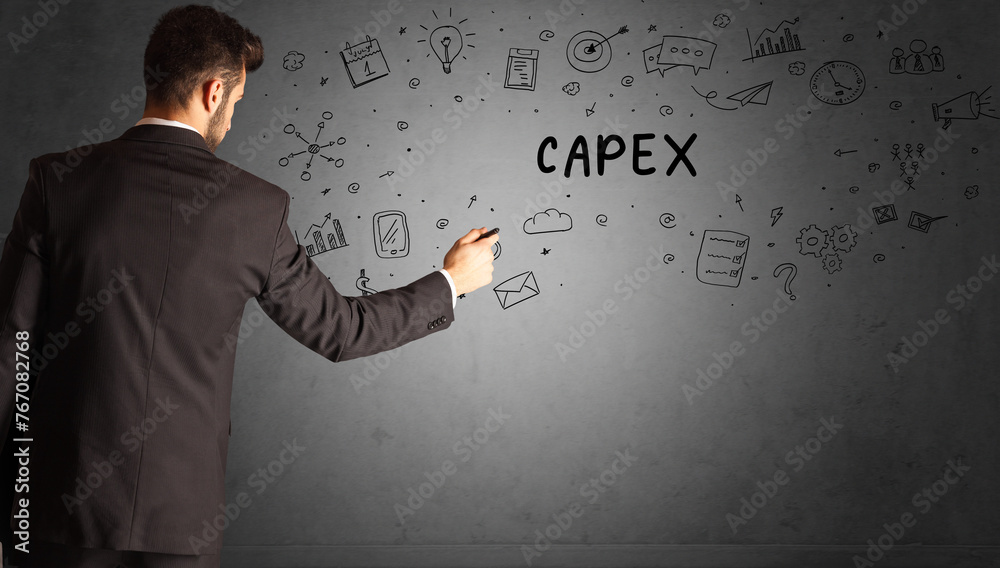 businessman drawing a creative idea sketch businessman drawing a creative idea sketch