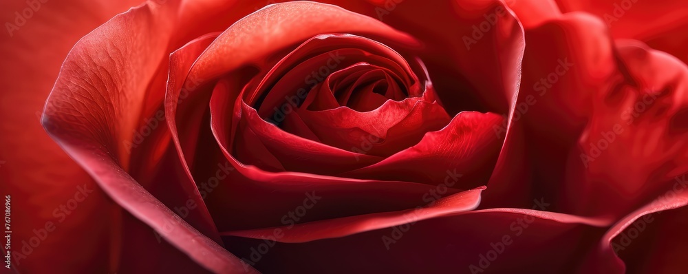 Close-up of a vibrant red rose petal Close-up of a vibrant red rose petal