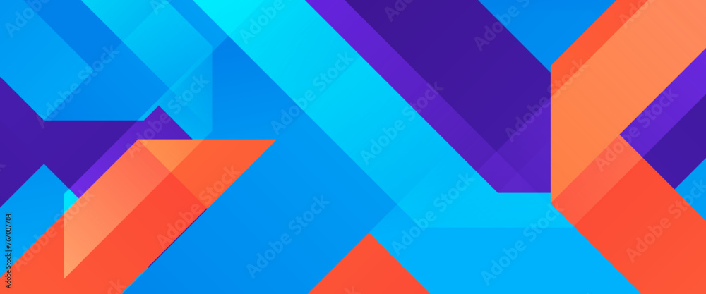 Orange blue and purple violet vector gradient abstract banner with shapes elements. For background presentation, background, wallpaper, banner, brochure, web layout, and cover Orange blue and purple violet vector gradient abstract banner with shapes elements. For background presentation, background, wallpaper, banner, brochure, web layout, and cover