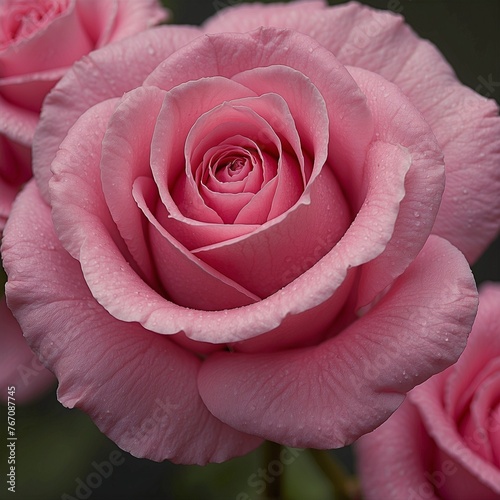pink rose close up