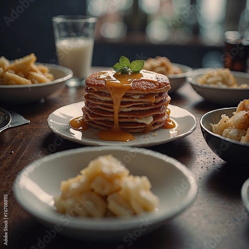 breakfast with fried eggs