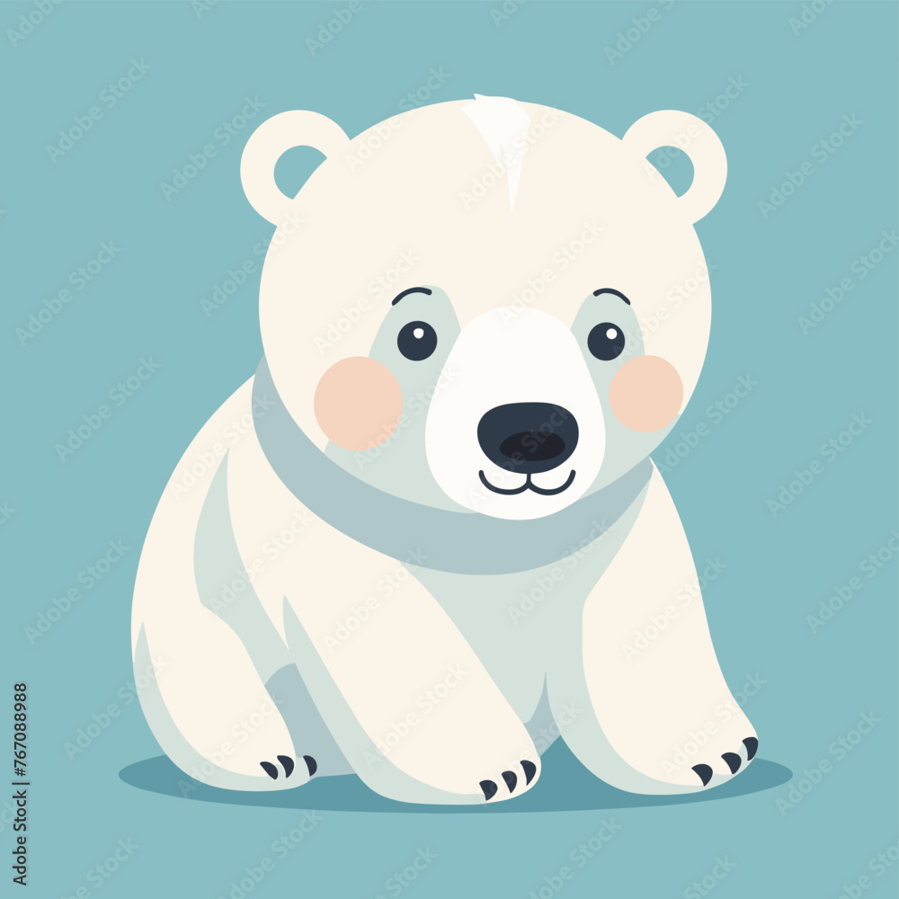 Cute polar bear cartoon illustration Cute polar bear cartoon illustration