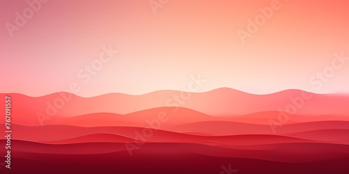 A picturesque sunset gradient background, with soft peach hues merging into deep crimson shades, casting a warm and inviting glow perfect for design projects. © Kanwal