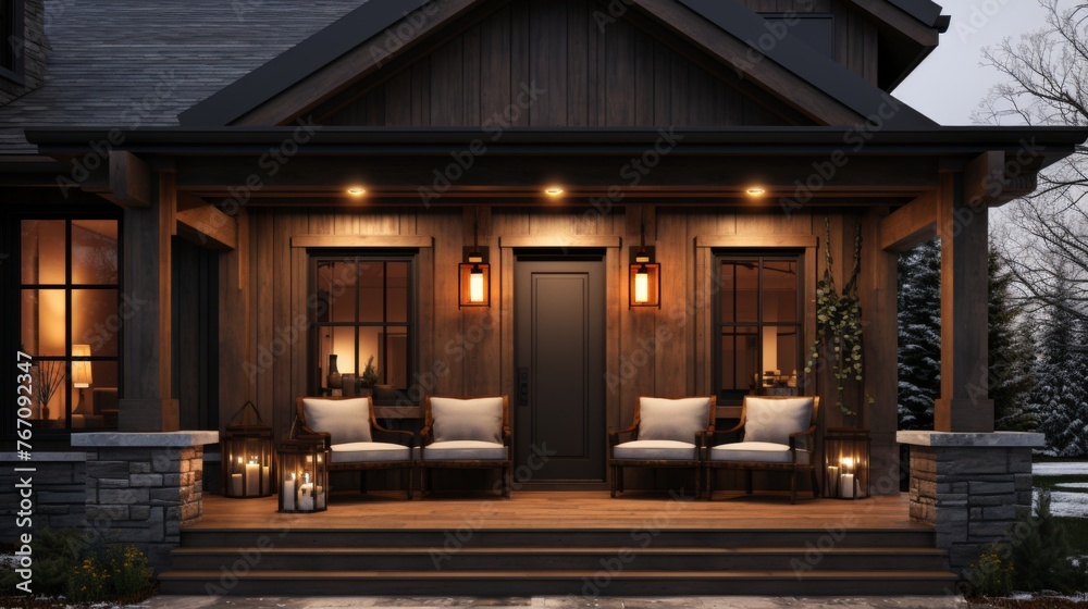 Contemporary farmhouse entryway modern exterior architecture design with front porch door Contemporary farmhouse entryway modern exterior architecture design with front porch door