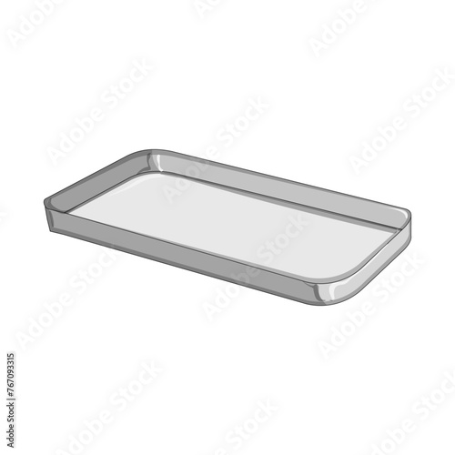 plate food tray cartoon. mockup kitchen, plastic platter, dinner dish plate food tray sign. isolated symbol vector illustration