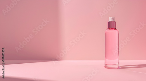 Blank white cosmetic skincare makeup containers. 3D Render, mockup of cosmetic bundle for skin hair care. White plastic bottles and tubes, Generative Ai