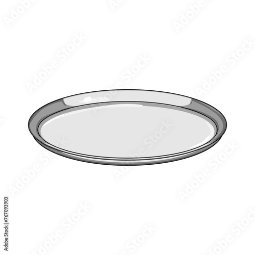 plastic food tray cartoon. platter dinner, dish lunch, box service plastic food tray sign. isolated symbol vector illustration
