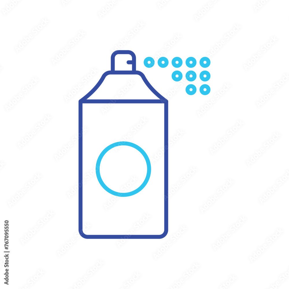 Blue Line Spray vector icon Blue Line Spray vector icon