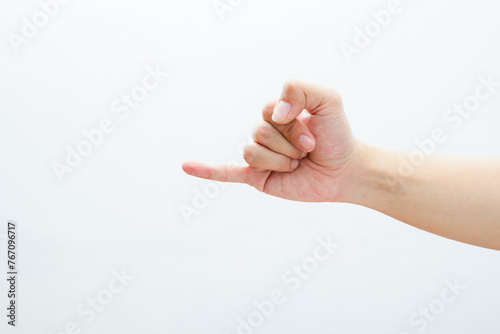 Quadro em tela pinky promise gesture isolated white