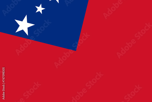 Samoa flag - rectangular cutout of rotated vector flag. Free Download Samoa flag - rectangular cutout of rotated vector flag. - GFXLoad