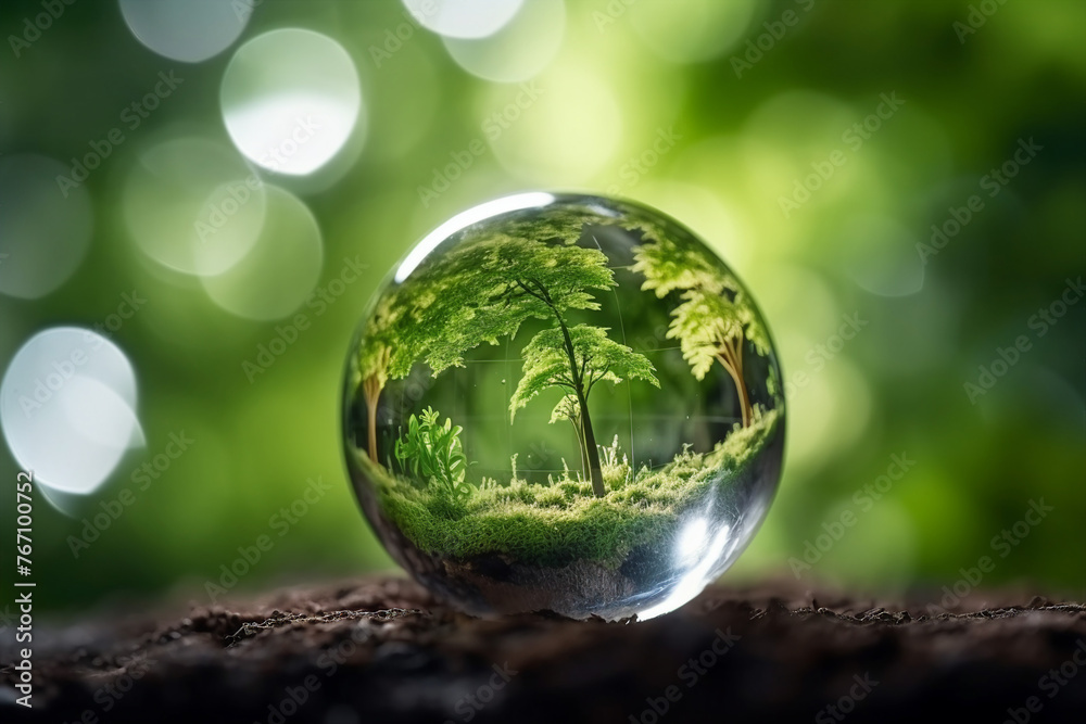 Nature protection conceptual Generative AI illustration Earth day ecology safe planet nature environment Nature protection conceptual Generative AI illustration Earth day ecology safe planet nature environment