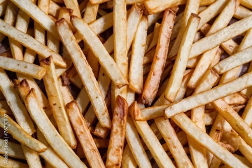 close up of fries