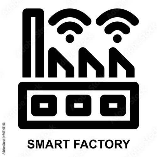 smart factory, smart industry, digital industry, internet of things, manufacturing, digitalization expanded outline style icon for web mobile app presentation printing
