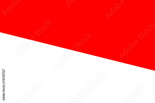 Indonesia flag - rectangular cutout of rotated vector flag.