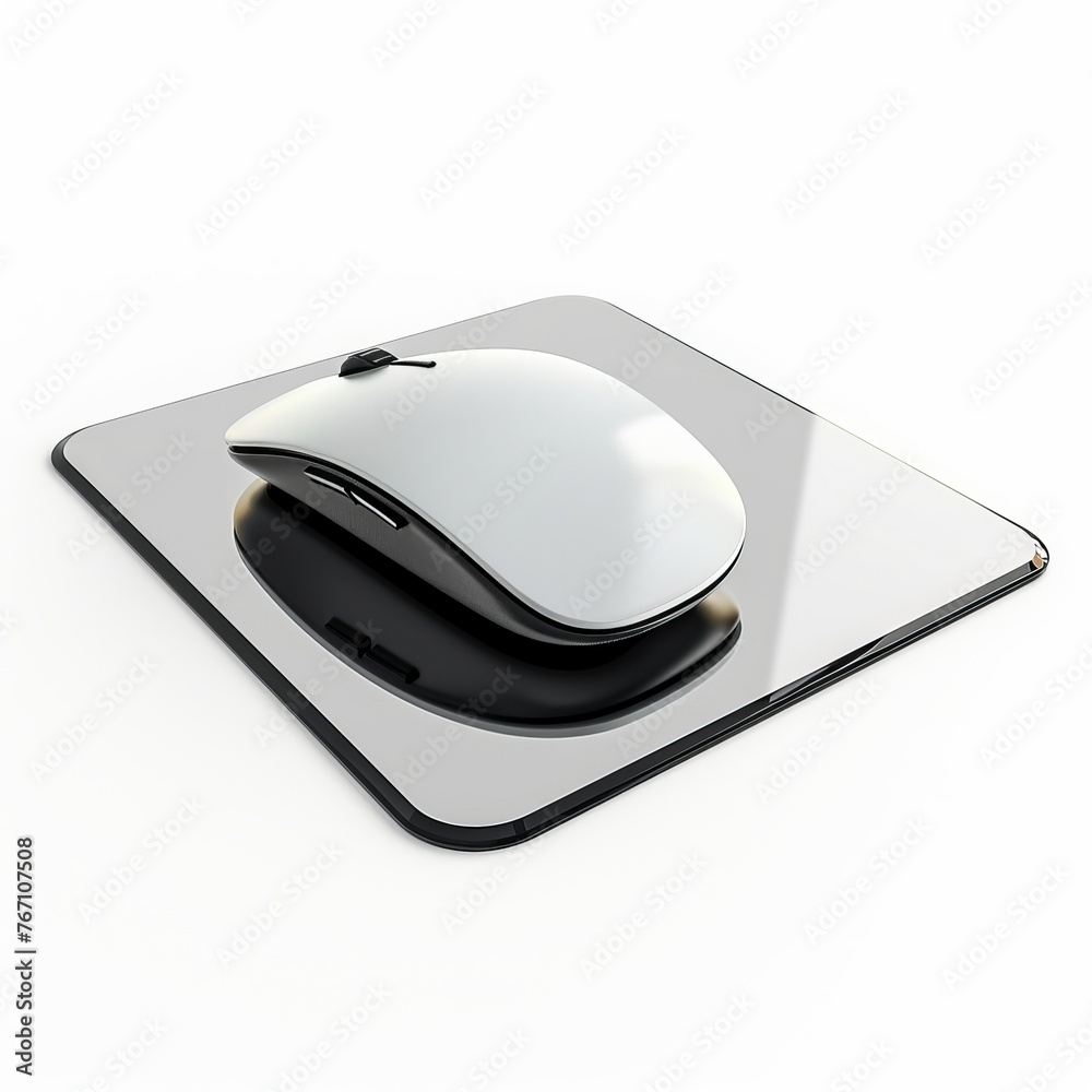 Beautiful Funhouse Mirror Mouse Pad isolated on white background
Beautiful Funhouse Mirror Mouse Pad isolated on white background