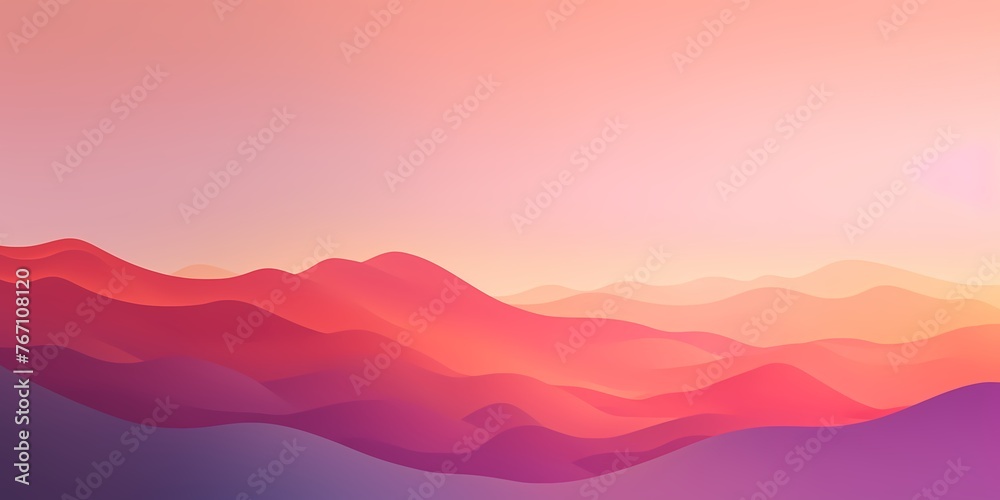 A captivating gradient blend, ranging from peachy corals to twilight violets, offering a vibrant setting for graphic design. - obrazy, fototapety, plakaty 