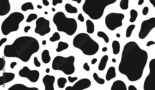 Cow Texture Animal Print Seamless Pattern: 