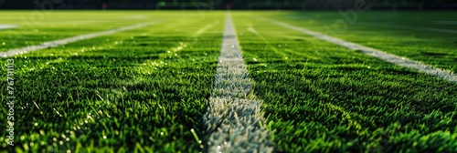 beautiful green grass , football field, soccer field